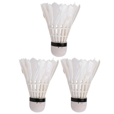 Spptty 3pcs Goose Feather Shuttlecocks Badminton Ball Game Training Equipment