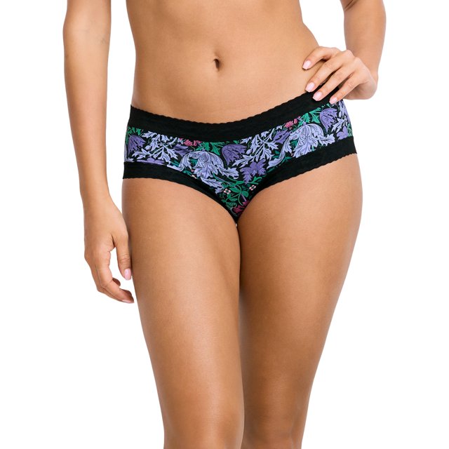 Jockey Culotte Hipster en Microfibre à Dentelle Extensible Douce pour Femmes