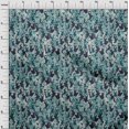 thumbnail image 4 of oneOone Velvet Blue Fabric Abstract Face Craft Projects Decor Fabric Printed By The Yard 58 Inch Wide, 4 of 4
