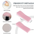 thumbnail image 3 of Memory Foam Chair Armrest Pads Set Enhanced Comfort Support For Desk Gaming Wheelchair Use Universal Fit Durable Cushion Cover, 3 of 4