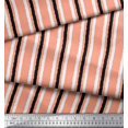 thumbnail image 3 of Soimoi Poly Georgette Fabric Stripe Block Fabric Prints by Yard 52 Inch Wide, 3 of 3