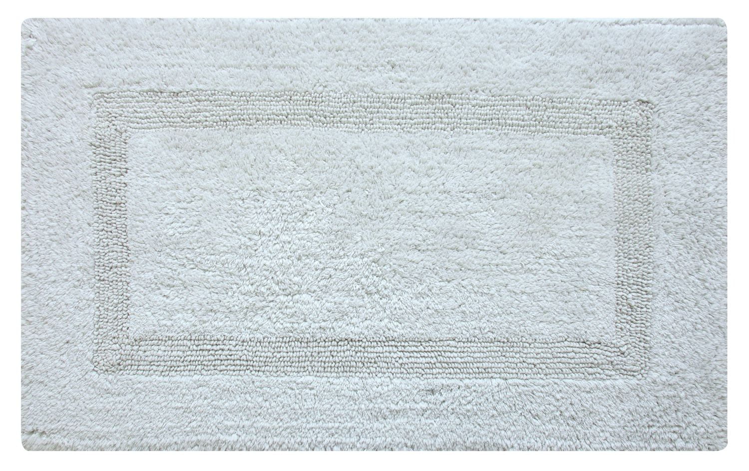 Tapis de bain en coton réversible doux et absorbant Fabstyles Basix