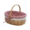 thumbnail image 1 of Woven Picnic With Handle For Food Storage Wedding Holiday Photography Props And Outdoor Activities, 1 of 6