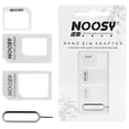 thumbnail image 1 of [4 Paquets] Noosy Adaptateur de Carte Sim Nano Micro Standard 4 en 1, Ensemble de Broches d'Éjection, 1 of 2