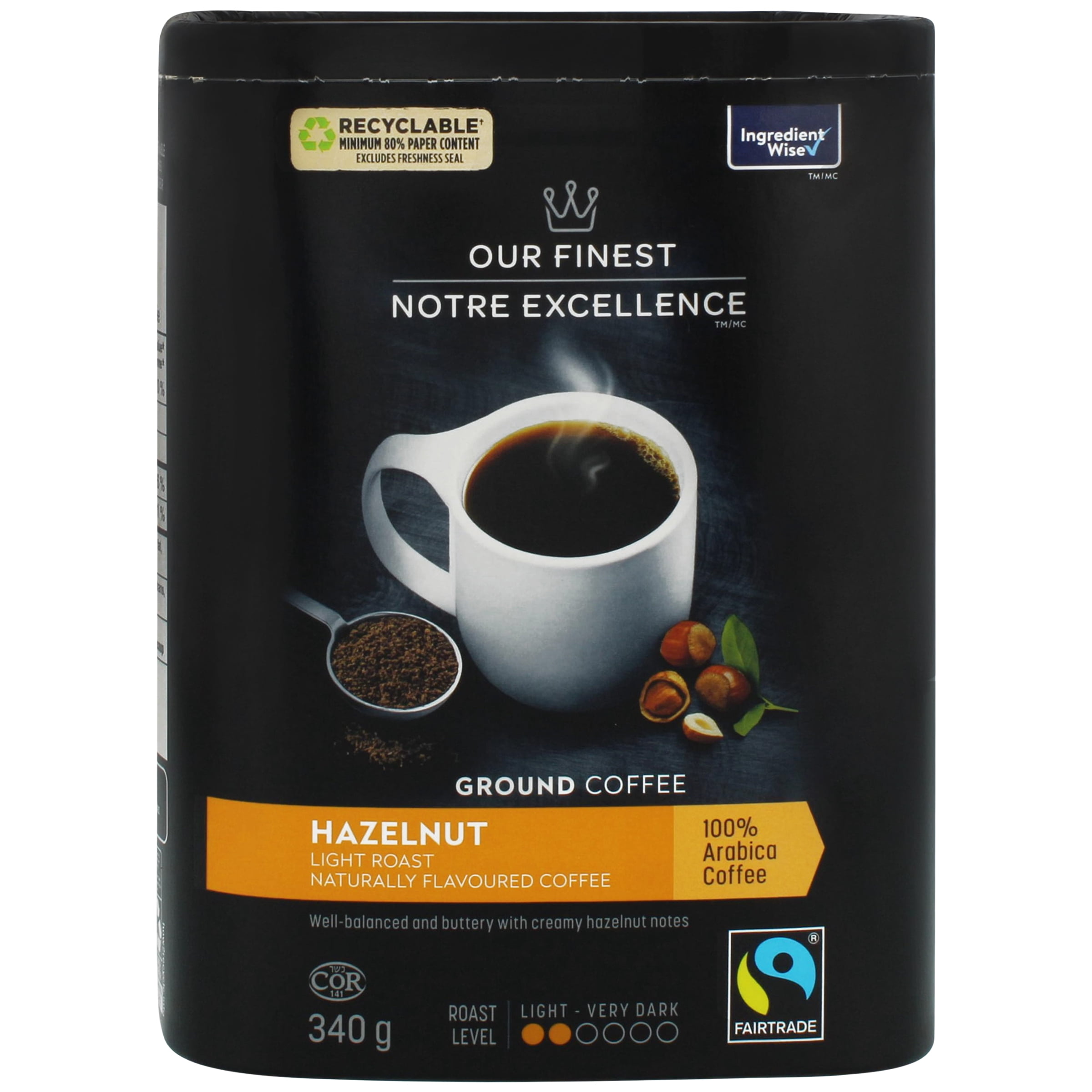 Our Finest Naturally Flavoured Hazelnut Ground Coffee