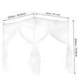 thumbnail image 3 of Fyydes Four Corner Mosquito Net, Bedroom Mosquito Netting,Luxury Princess Three Side Openings Post Bed Curtain Canopy Netting Mosquito Net Bedding, 3 of 11