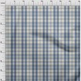 thumbnail image 4 of oneOone Rayon Grayish Blue Fabric Check Sewing Craft Projects Fabric Prints By Yard 56 Inch Wide, 4 of 4