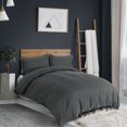 thumbnail image 3 of Unique Bargains 110gsm Brushed Polyester Duvet Cover Set Bedding Set with Bowtie,3-Pieces,, 3 of 9