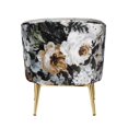 thumbnail image 4 of Acme Furniture Chaise d'Appoint colla, Velours Gris & Or, 4 of 5