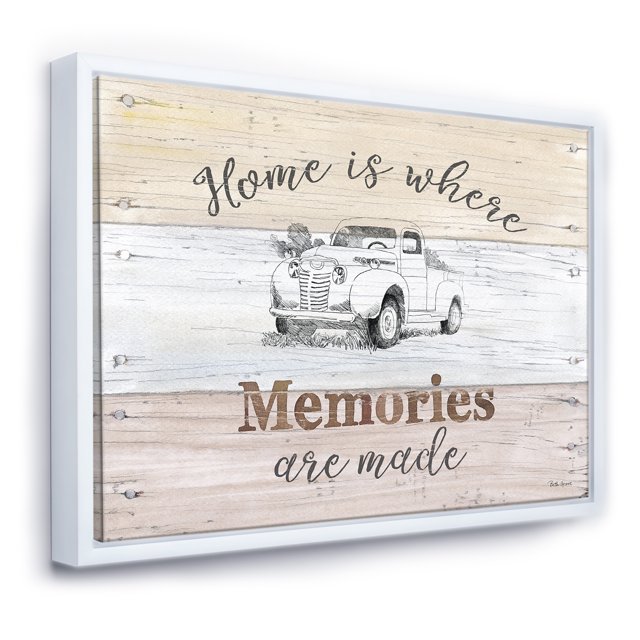 Farmhouse Moment Truck - Farmhouse Framed Canvas