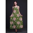 thumbnail image 4 of Bimba Rayon Floral Ladies Printed Backless Spaghetti Strap Long Maxi Evening Party Dress-Small, 4 of 4
