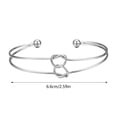thumbnail image 2 of Gold Bridesmaid Jewelry Set Delicate Knot Chain Alloy Open Bangle Bracelets For Women, 2 of 5