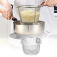 thumbnail image 2 of BMYJ Stainless Steel Fry Basket with Handle,Round Wire Fry Basket Fryer Strainer for Frying,Round Wire Mesh Fry Basket with Stainless Steel Handle,for Chips,Onion Rings (2 Size Options), 2 of 9