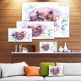 thumbnail image 2 of Design Art Hippopotamus Watercolor Canvas Print, 2 of 3