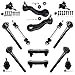 thumbnail image 3 of Detroit Axle - 4WD Front Ball Joints + Sway Bars + Tie Rods Suspension Kit Replacement for Chevy GMC K1500 K2500 Yukon Tahoe - 14pc Set, 3 of 4