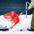 thumbnail image 2 of ArcticThrill Heavy Duty Snow Shovel - Large Capacity 21-Inch Wide Poly Blade with Reinforced Edge, Ergonomic Curved Aluminum Handle with Secure Locking System; for Driveways, Sidewalks and Decks, 2 of 7