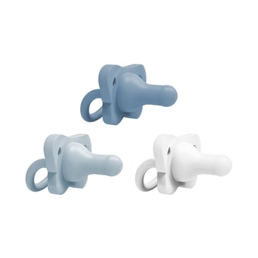 Dr. Brown’s® HappyPaci™ 100% Silicone Baby Pacifier, Contoured One-Piece Design, 0-6m, BPA-Free, 3-Pack