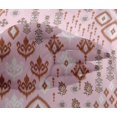 thumbnail image 4 of oneOone Viscose Chiffon Fabric Block & Geometric Ikat Decor Fabric Printed BTY 42 Inch Wide, 4 of 4