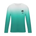 thumbnail image 4 of RXIRUCGD T-Shirt à Col Rond pour Hommes, Décontracté, Mode, Imprimé, Manches Courtes, Chandail, Bleu Ciel, Taille : 3TG, 4 of 5