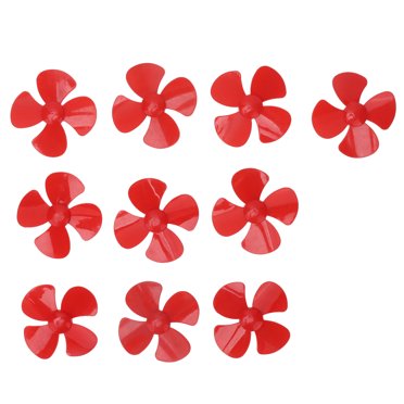 4 Pales Hélice, Hélices en Plastique Diamètre 80mm 10 Pcs Grande Poussée pour Jouets DIY pour Artisanat Rouge, Jaune, Vert, Bleu, Rose Rouge