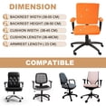 thumbnail image 4 of Computer Office Chair Cover with Armrest Cover for Computer Chair, Desk Chairs Pink, 4 of 6