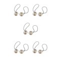 thumbnail image 3 of yingyy 1/2/3/5 2 Pieces Curtain Tieback Round Polyester Replacement Simple Style Household Kitchen Sunshade Drape Fixing Fastener Silver 5PCS, 3 of 6