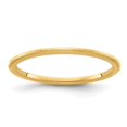 thumbnail image 1 of Diamond2Deal 14k Yellow Gold 1.2mm Half Round Satin Women's Stackable Band Size 9, 1 of 3