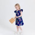 thumbnail image 3 of RXIRUCGD 2025 Vêtements d'Été pour Enfants Robe d'Été à Manches à Volants pour Filles 4-14T, 3 of 7