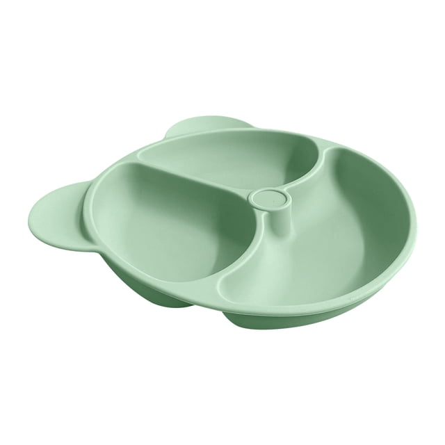 Agiferg Children's Silicone Dinner Plate All-in-one Divided Food Supplement Suction Cup Bowl Tableware