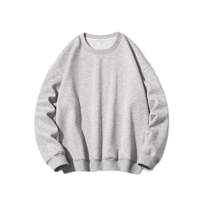 Chandail Décontracté pour Homme à Col Rond, Manches Longues, Couleur Unie, Chandails, Blouse