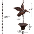 thumbnail image 1 of Chaîne de Pluie 8.5 Pieds Adaptée pour Extérieur Décorative Bord Marron, 1 of 7