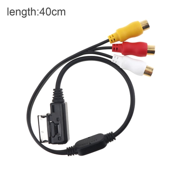3RCA to AMI Audio Video Cable Female Car DVD Video Fit for Audi A6L/A8/A5/Q5/Q7/A1/A6L