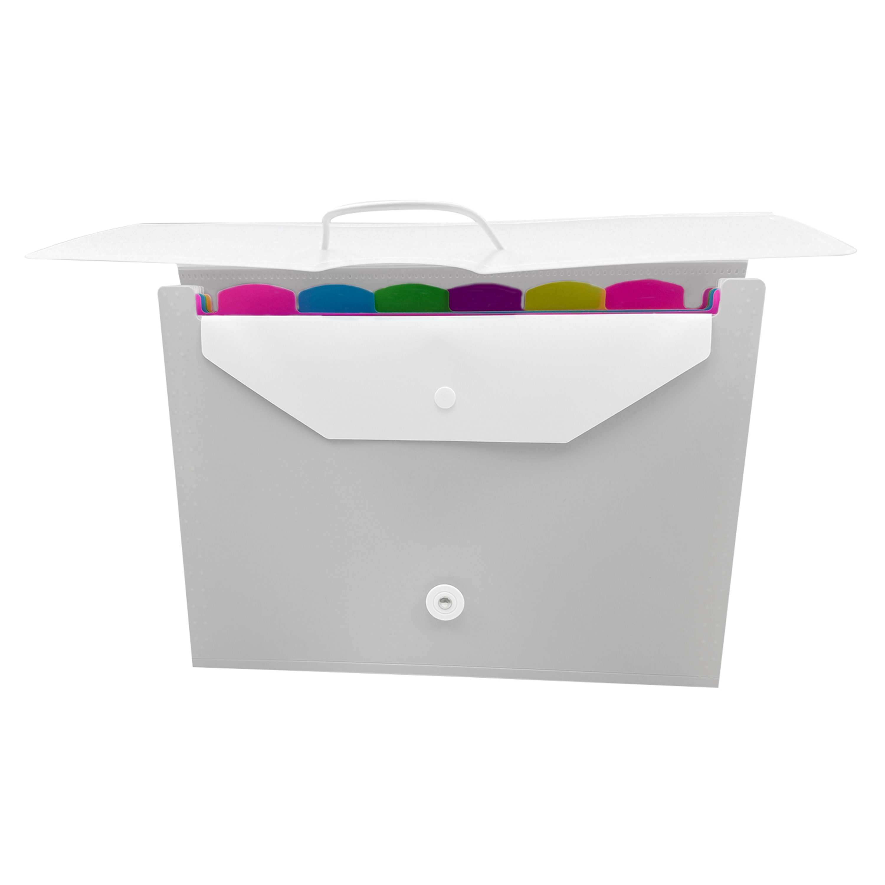 Pen+Gear 7-Pocket Poly organisateur de fichiers en expansion, gris, nouveau autoportant