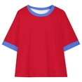 thumbnail image 3 of Rbaofujie T-Shirts Graphiques pour Fille à Manches Courtes Col Ras du Cou T-Shirts Hauts d'Été Décontractés Vêtements Mignons, 3 of 8