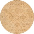 thumbnail image 1 of Ahgly Company Tapis d'Intérieur Ronds Abstraits Orange, Tapis de Zone Abstraits, 5 Pieds Rond, 1 of 6