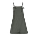 thumbnail image 4 of Gspmoly Shorts , Combinaison Courte à Bretelles Sans Manches Décontractée d'Été pour Femmes, Mode, Shorts de Randonnée pour Femmes, Économies d'Été, Gris Foncé S, 4 of 9