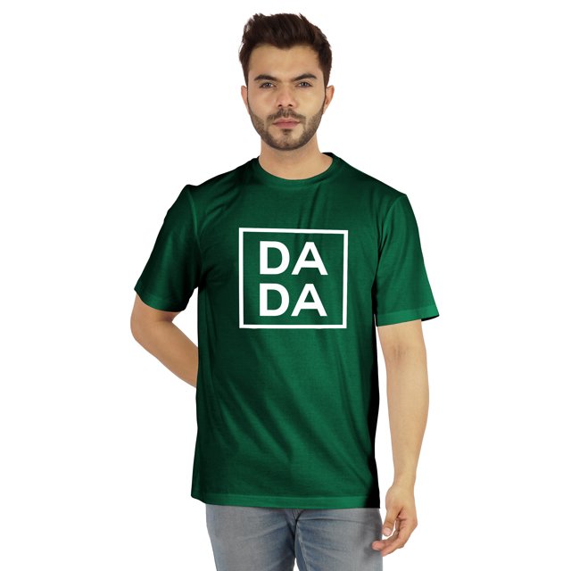 Inkmeso Men's Graphic Printed Da Da€ Quotes First Time Daddy Tshirt Cotton Jersey Tee