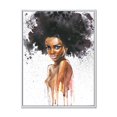 thumbnail image 1 of Designart Portrait de femme afro-américaine VII ART MURAL À CADRE FLOTTÉ, 1 of 4