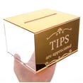 thumbnail image 4 of Miangastore Acrylic Tip Collection Box With Lock Money Storage Container Suggestion Box Raffle Cash Box For Bartender Bars Restaurants, 4 of 8