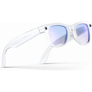 Lunettes Intelligentes IA pour Hommes et Femmes, Lunettes Caméra Anti-Vibration 800 W, Traduction en Temps Réel, Reconnaissance d'Objets IA, Audio Bluetooth, Assistant Vocal, Étanchéité IP67, Lunettes Anti-Lumière Bleue pour Android et iOS