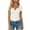 White, variant on Ziynglg Boho Tops for Women Stretch Slim High Low V Neck Shirts Summer Solid Color Work Office Blouses Lace Trim Tops