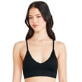thumbnail image 1 of George Women's Ribbed V-Neckline Bralette, 1 of 3
