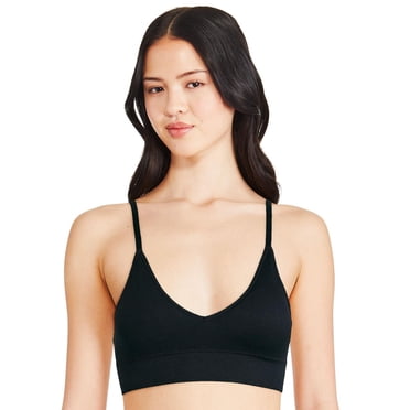 Soutien-gorge léger côtelé avec encolure en V George pour femmes