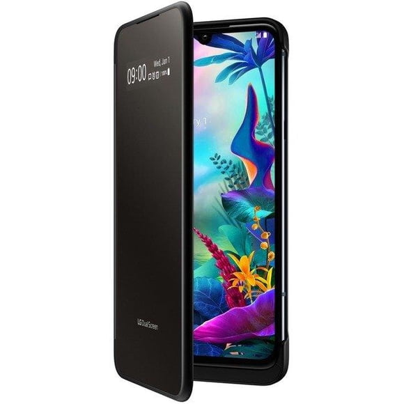 LG G8X ThinQ DualScreen - Smartphone - 4G LTE - 128 GB - microSD slot - 6.4" - 2340 x 1080 pixels (403 ppi) - RAM 6 GB - 2x rear cameras 32 MP front camera - Android - black