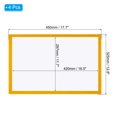 thumbnail image 2 of Unique Bargains A3 Magnetic Sign Holder, 4 Pack Magnetic Display Frame Self-Adhesive Picture Frame for Refrigerator, Yellow, 2 of 7