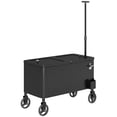 thumbnail image 1 of CoSoTower Chariot Glacière de Patio Extérieur de 80 Qt, Coffre à Glace Roulant avec Poignée Réglable, Roues, Ouvre-Bouteille, Drainage, Chariot de Bar Refroidisseur de Boissons Extérieur pour Fête BBQ Camping, Noir, 1 of 7