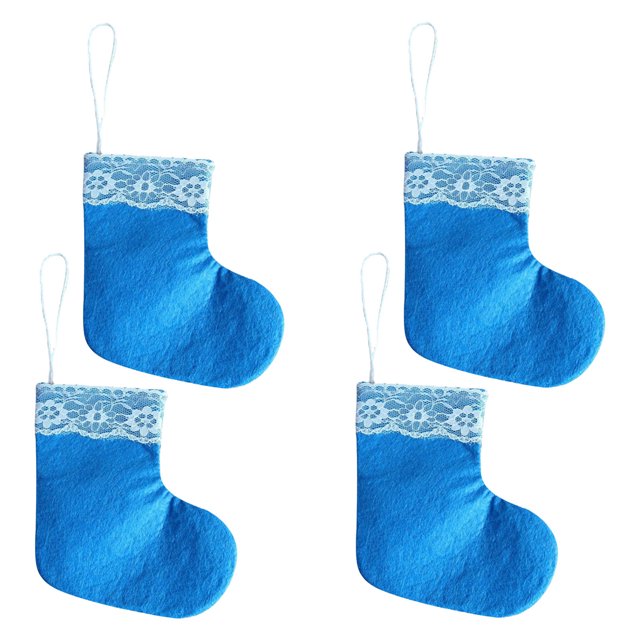 CEHVOM Christmas Small Sock Pendant Christmas Tree Pendant 4 Pieces Clearance