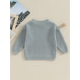thumbnail image 4 of FAROOT Chandail d'Automne pour Tout-Petit Bébé, Tricot Uni à Manches Longues et Col Rond, 4 of 9