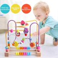 thumbnail image 4 of Bead Maze Wooden Preschool Education Circle Toy, 4 of 5