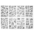 thumbnail image 2 of Fyydes Shrinky Art Paper, Beautiful Pattern Heat Shrink Sheet 8 Pieces For DIY Decoration For DIY Keychain Pendant, 2 of 8